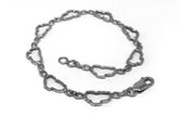Small Sterling Silver Lake Tahoe Outline Bracelet.
Length 7 inches.